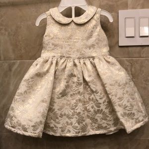 Cream girl’s dress for 9 month old.